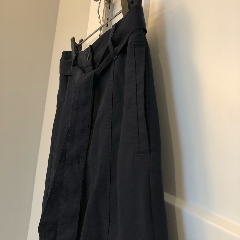 Talbots Poplin Button Front Full Midi Skirt Size 6 - image 4